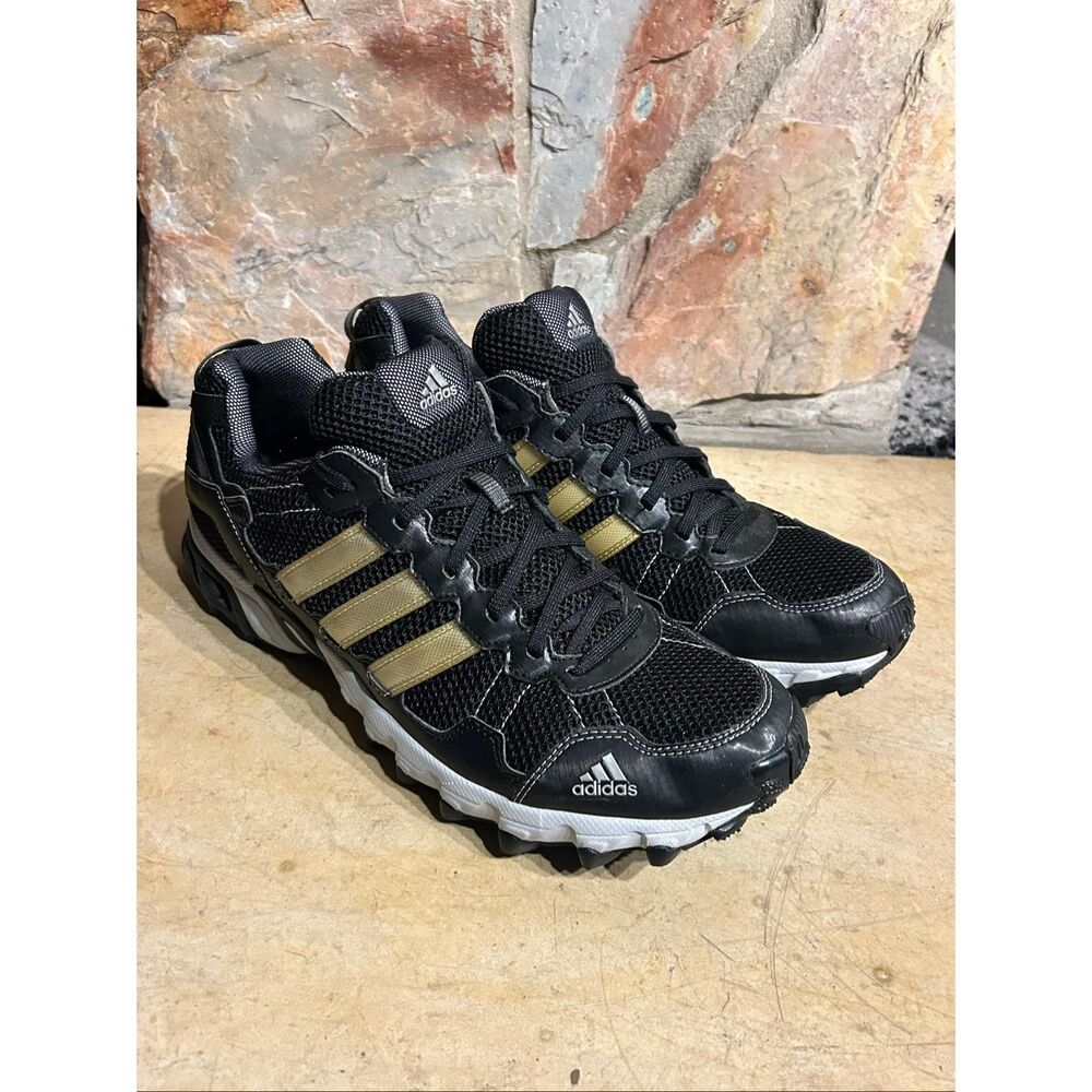 Adidas Kanadia 7 TR Trail Running Shoes Men's Size 13 Black Gold C75974 Sneakers